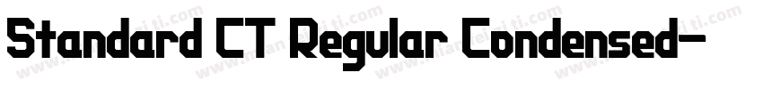 Standard CT Regular Condensed字体转换